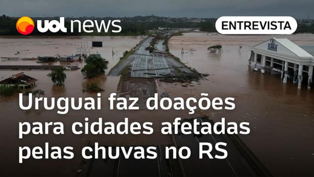 Uruguai doa roupas e alimentos para cidades afetadas pelas chuvas no Rio Grande do Sul