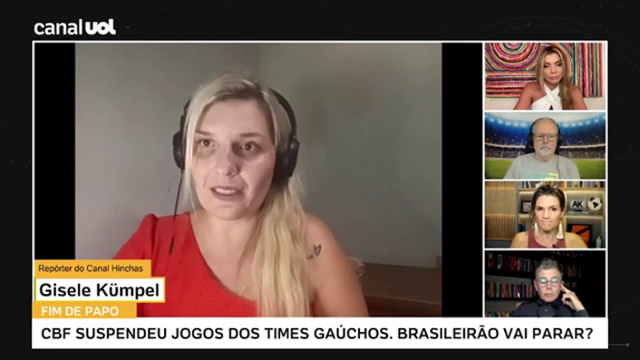 'O sentimento é de que a gente estava sendo indiferente ao resto do Brasil', dispara repórter gaúcha