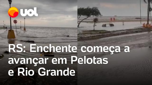 Chuvas no Rio Grande do Sul: Enchente avança em Pelotas e Rio Grande; veja vídeos