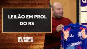 Neto leiloa camisa do Palmeiras e arrecada R$10 mil para o RS