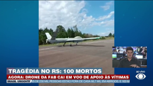Drone da FAB usado em resgates no Rio Grande do Sul cai após problemas