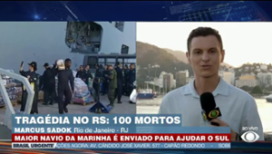 Maior navio de guerra da América Latina deixa o RJ com destino ao RS