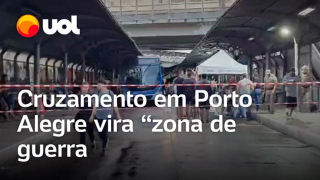 Rio Grande do Sul: com tendas e desabrigados, cruzamento em Porto Alegre vira 'zona de guerra'