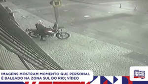Imagens mostram momento que personal é baleado na Zona Sul do Rio; VÍDEO