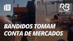 Bandidos tomam conta de supermercado em Porto Alegre