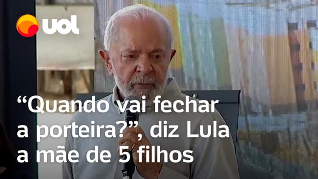 Lula pergunta para mãe de 5 filhos em Alagoas: 'Quando vai fechar a porteira, companheira?'