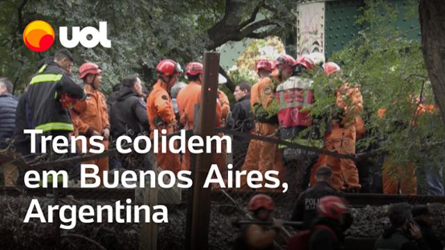 Trens colidem na Argentina: Pelo menos 30 pessoas são hospitalizados após acidente em Buenos Aires