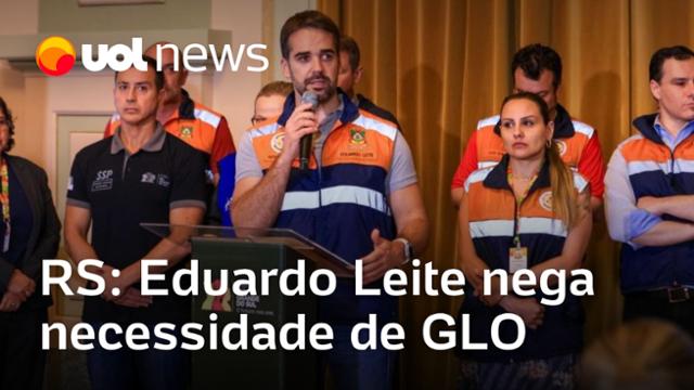 Leite diz que vai convocar policiais da reserva e nega necessidade de GLO no Rio Grande do Sul
