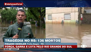Centro de Porto Alegre tem recuo de água em área afetada por enchentes