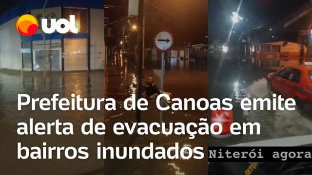 Enchentes no RS: Canoas tem alerta de evacuação emitido pelos bairros inundados após avanço da água