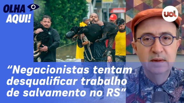 Reinaldo: Tragédia do RS tem falsa oposição das forças oficiais de resgate e civis que salvam civis