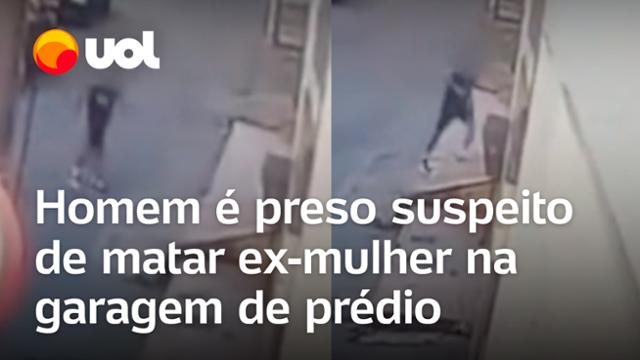 Vídeo mostra momento em que homem aproveita que ex-mulher abre portão para abordá-la; mulher morreu