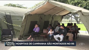 Hospitais de campanha são montados no Rio Grande do Sul