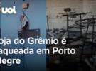 Loja oficial do Grêmio é saqueada em Porto Alegre; vídeo mostra o local