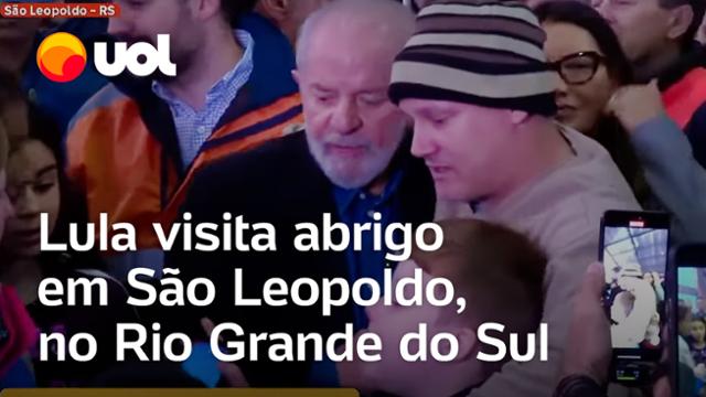 Lula e Janja visitam abrigo para pessoas afetadas pelas enchentes em São Leopoldo no RS; vídeos