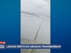 Chuvas no RS: lagoas perto do Uruguai transbordam