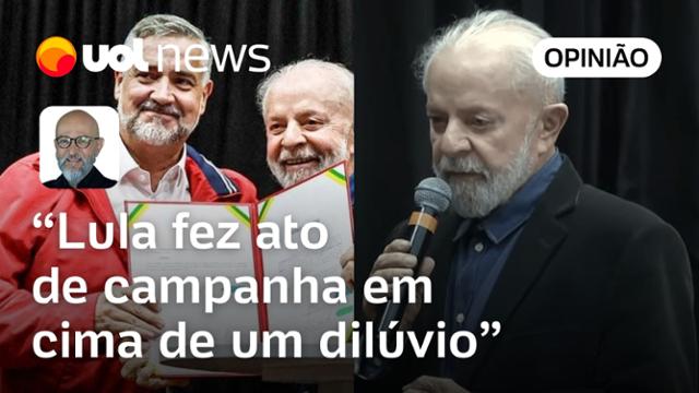 Josias: Lula no RS virou palanque em cima de dilúvio e apequenou ida ao estado