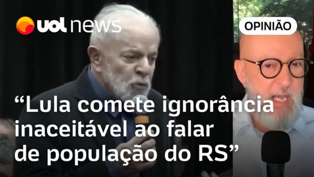 Lula deu exibição explícita de ignorância sobre população negra do RS, diz Josias
