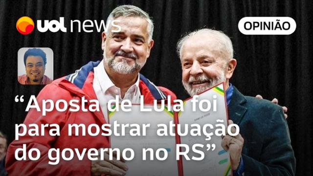 Lula fez algo próximo de comício no RS para mostrar que governo está agindo, diz Sakamoto