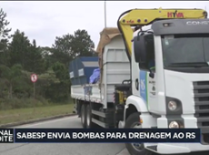 Sabesp envia bombas para a drenagem de água no Rio Grande do Sul