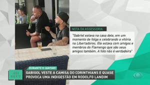 Gabigol com camisa do Corinthians viraliza; Jogador diz que foto é fake