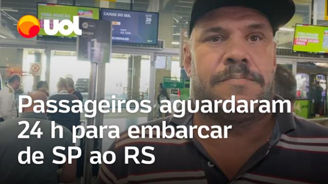 Voos para Rio Grande do Sul: Passageiros ficaram 24 horas sem embarcar de São Paulo devido à neblina