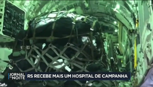 Exército pousa com mais um hospital de campanha no RS