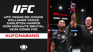 UFC Vegas 92: Khaos Williams vence Carlston Harris com nocaute brutal