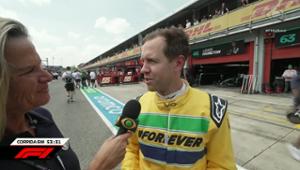 Vettel conversa com Mariana Becker sobre homenagem a Senna em Imola