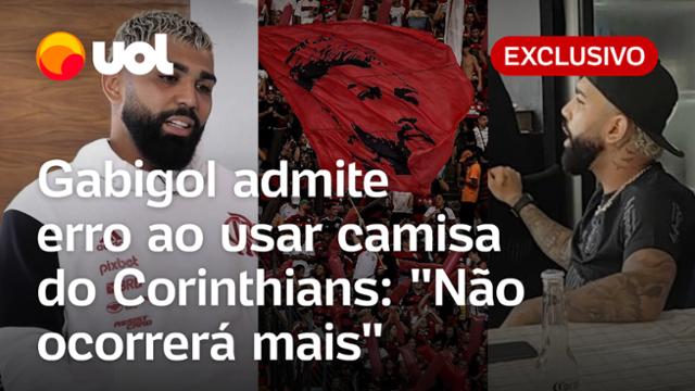 Gabigol admite erro ao usar camisa do Corinthians, pede desculpa e promete: 'Não ocorrerá mais'