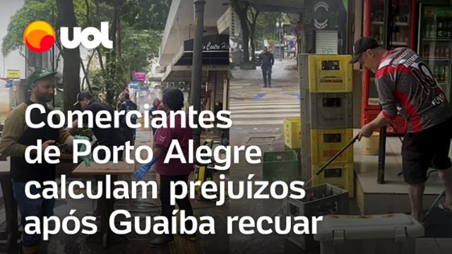 Guaíba recua e comerciantes de Porto Alegre calculam prejuízos: ?Perdi 80%?