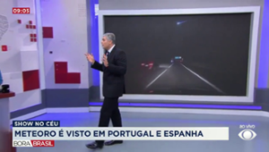 Meteoro cruza os céus de Portugal e Espanha