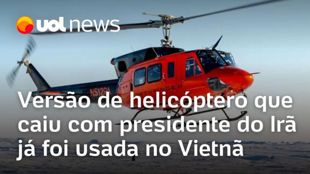 Modelo de helicóptero que caiu com presidente do Irã já foi usado no Vietnã