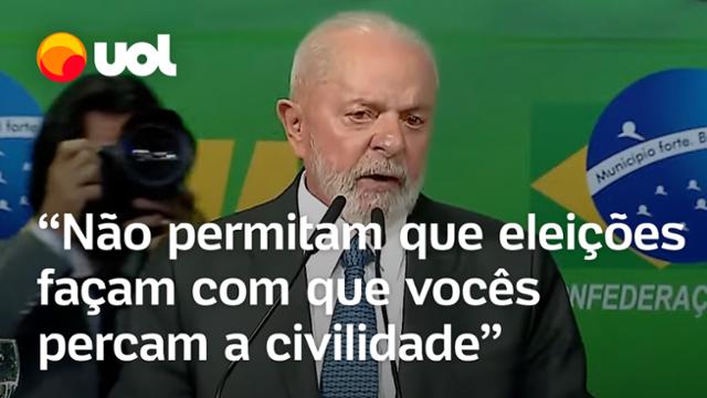Lula pede 'civilidade' após vaias em evento com prefeitos: 'Este país está precisando de harmonia'