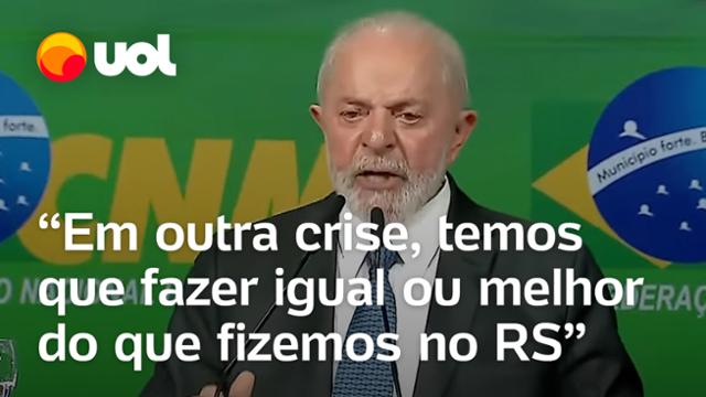 Lula diz que tragédia no RS 'mudou o paradigma do tratamento de desastres climáticos' no país