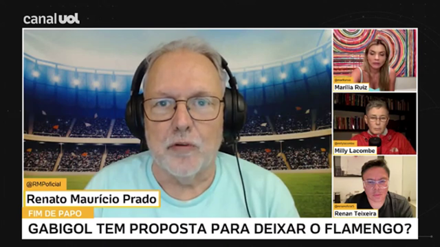 'Bahia, Corinthians, Grêmio e Cruzeiro têm interesse em Gabigol', revela Renato Mauricio Prado