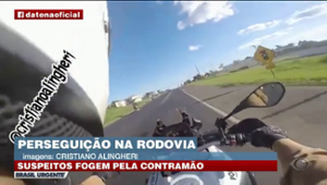 PERSEGUIÇÃO POLICIAL: suspeitos fogem pela contramão em Rodovia do Paraná