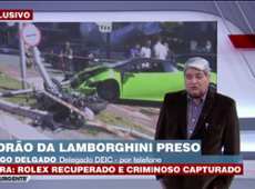 Delegado que prendeu ladrão atropelado por Lamborghini fala com Datena