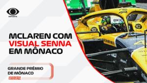 Veja pela primeira vez na pista a McLaren com pintura em homenagem a Senna