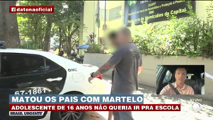 Adolescente mata os pais a marteladas no Rio de Janeiro