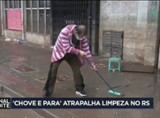 Volta da chuva frustra quem faz limpezas em Porto Alegre