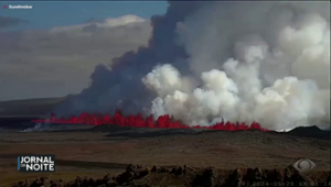 Vulcão entra em erupção pela 5ª vez em 5 meses na Islândia