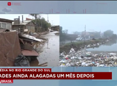 Lixos tomam conta das cidades do RS em meio às enchentes