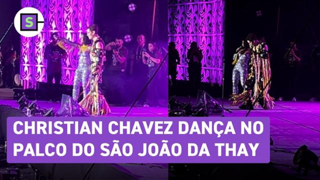 Christian Chavez dança passo do bumba meu boi ao lado de Thaynara OG