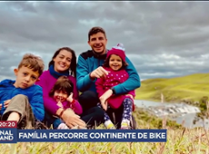 Família percorre a América do Sul de bike