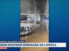 Ministro divulga vídeo de operação de limpeza no aeroporto Salgado Filho
