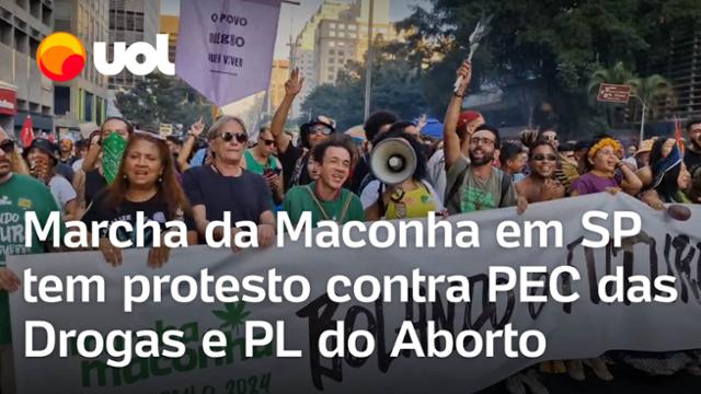 Marcha da Maconha em SP tem protesto contra PEC das Drogas e PL do Aborto