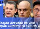 Reinaldo Azevedo: recuo de Moraes, fala de Sóstenes, deputada cassada | Olh