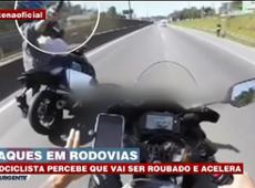 Motociclista tem arma apontada para cabeça em tentativa de assalto