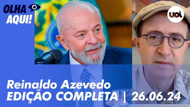 Reinaldo Azevedo analisa Lula no UOL: Milei, caso Juscelino Filho, maconha e STF e mais